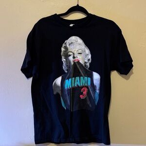 Alstyle Black Miami Graphic Long Sleeve Tee